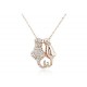 Collier Chat Amoureux Plaqué Or